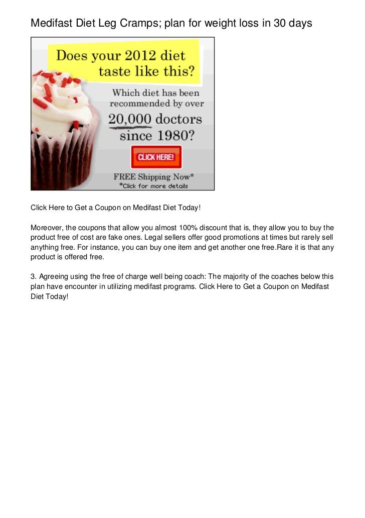 Weight loss and leg cramps